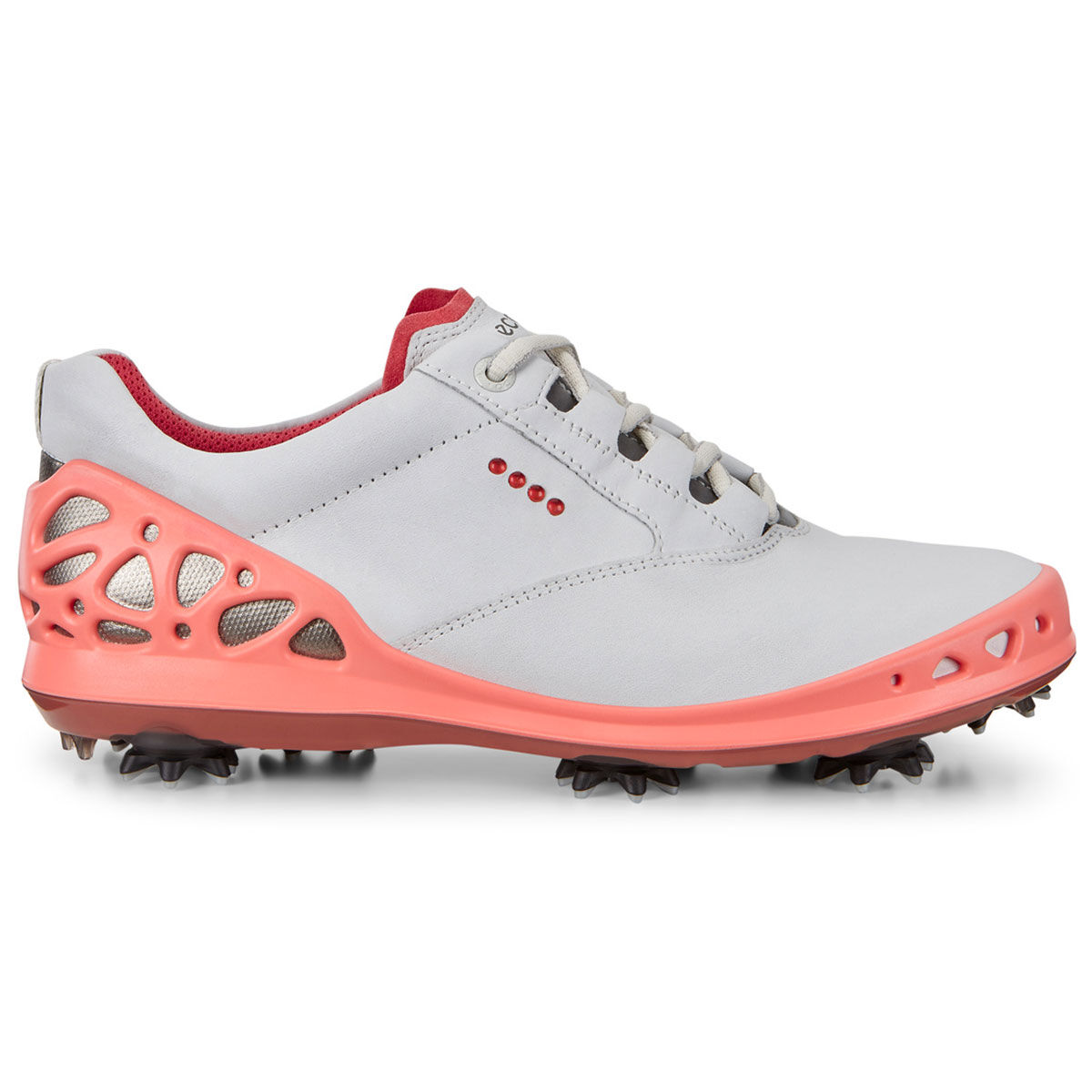 Chaussures ECCO Golf Cage Pour Femmes, femme, 3, Blanc/Corail, Normal | Online Golf