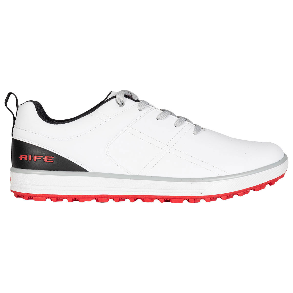 Chaussures Rife RF-01 Pro-Approach Spikeless, homme, 9, Blanc/Noir/Rouge, Normal | Online Golf