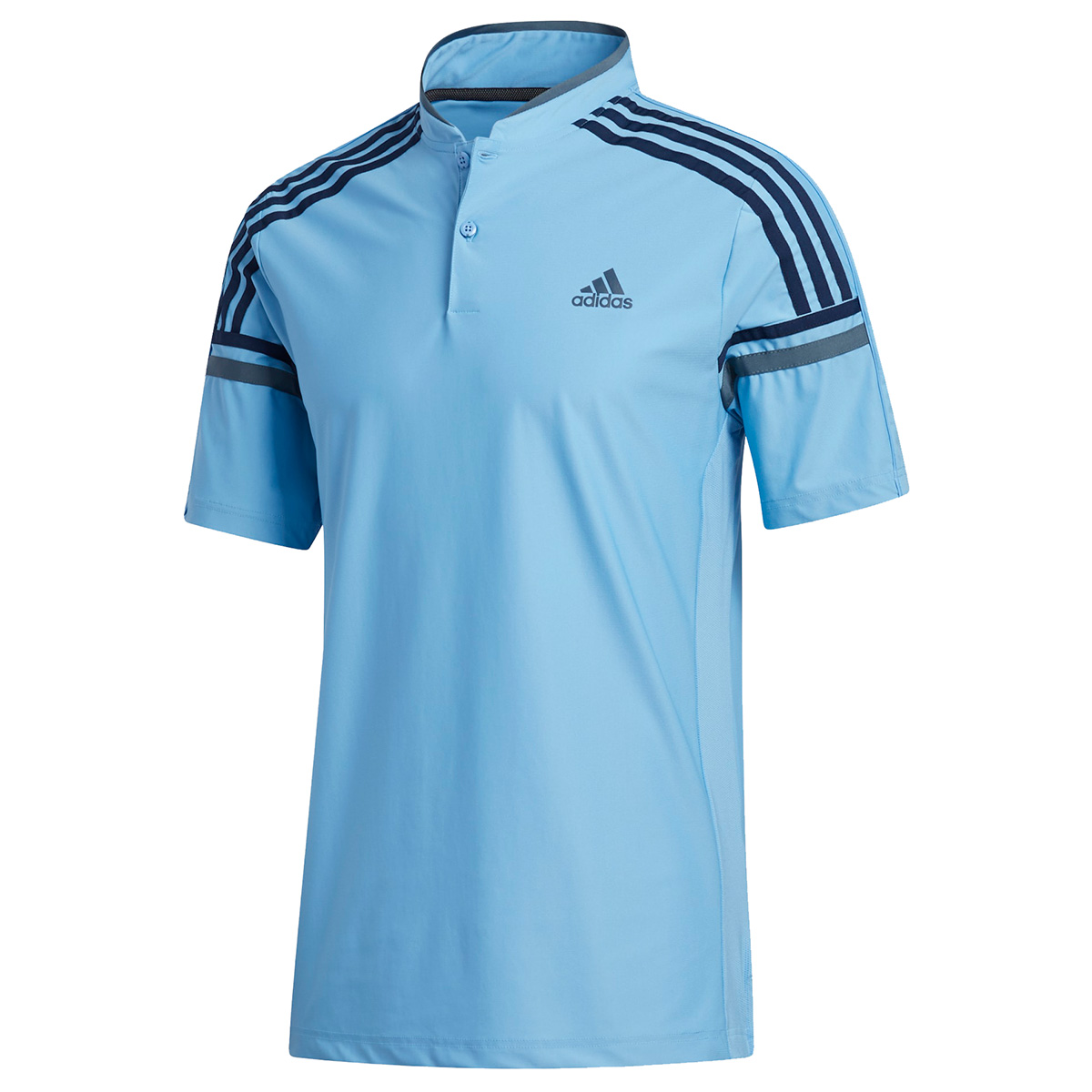 blue adidas golf shirt